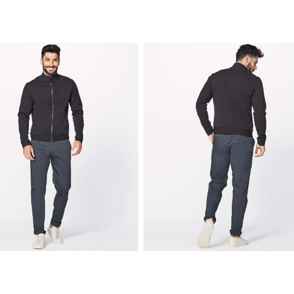 Lulu Sojourn Jacket Full Zip Athleisure Embroidered Loopnet Logo Black Sz XL NEW